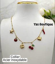 Charger l'image dans la galerie, Collier en acier inoxydable ou