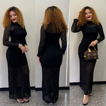 Charger l'image dans la galerie, Robe dentelle manche longue