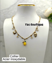 Charger l'image dans la galerie, Collier en acier inoxydable ou