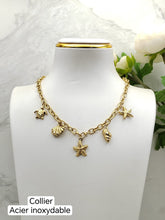 Charger l&#39;image dans la galerie, Collier en acier inoxydable ou
