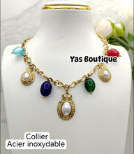 Charger l&#39;image dans la galerie, Collier en acier inoxydable ou
