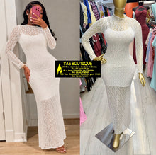 Charger l'image dans la galerie, Robe dentelle manche longue
