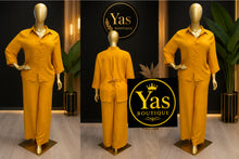 Charger l'image dans la galerie, Ensemble chemise pantalon dos noeud
