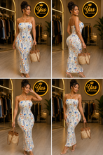 Charger l'image dans la galerie, Robe bustier fleuri
