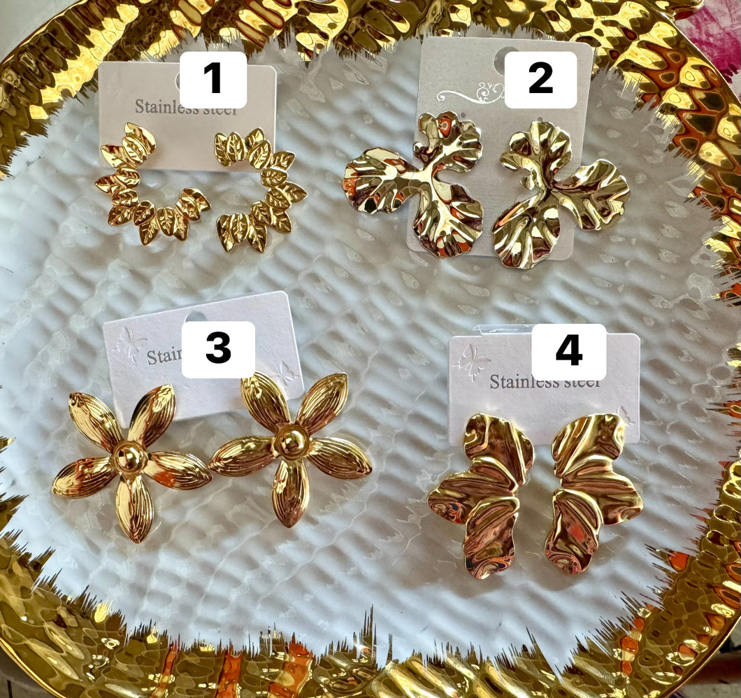 Boucle d’oreille en acier inoxydable