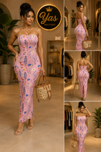 Charger l'image dans la galerie, Robe bustier fleuri
