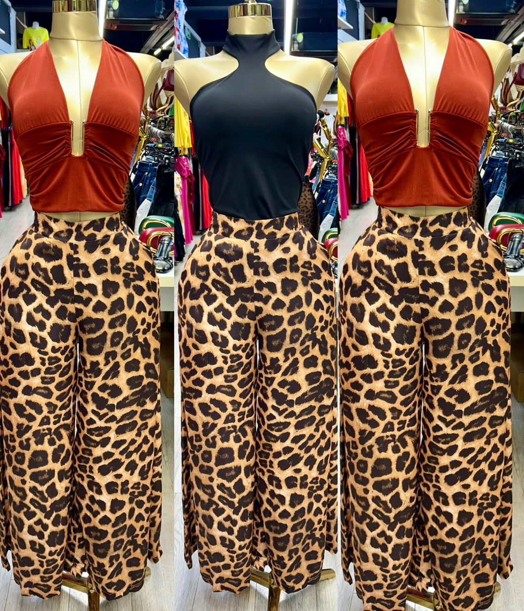Pantalon léopard