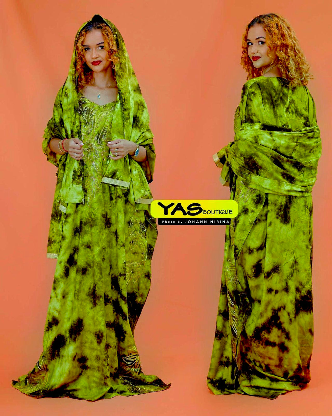 Robe ashana avec foulard