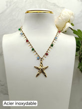 Charger l&#39;image dans la galerie, Collier en acier inoxydable ou
