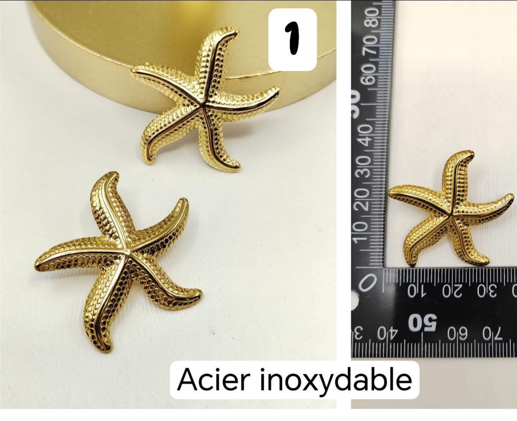 Boucle d’oreille en acier inoxydable