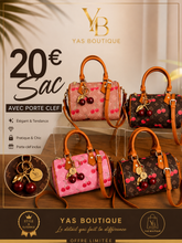 Charger l'image dans la galerie, Sac cerise avec porte-clés
