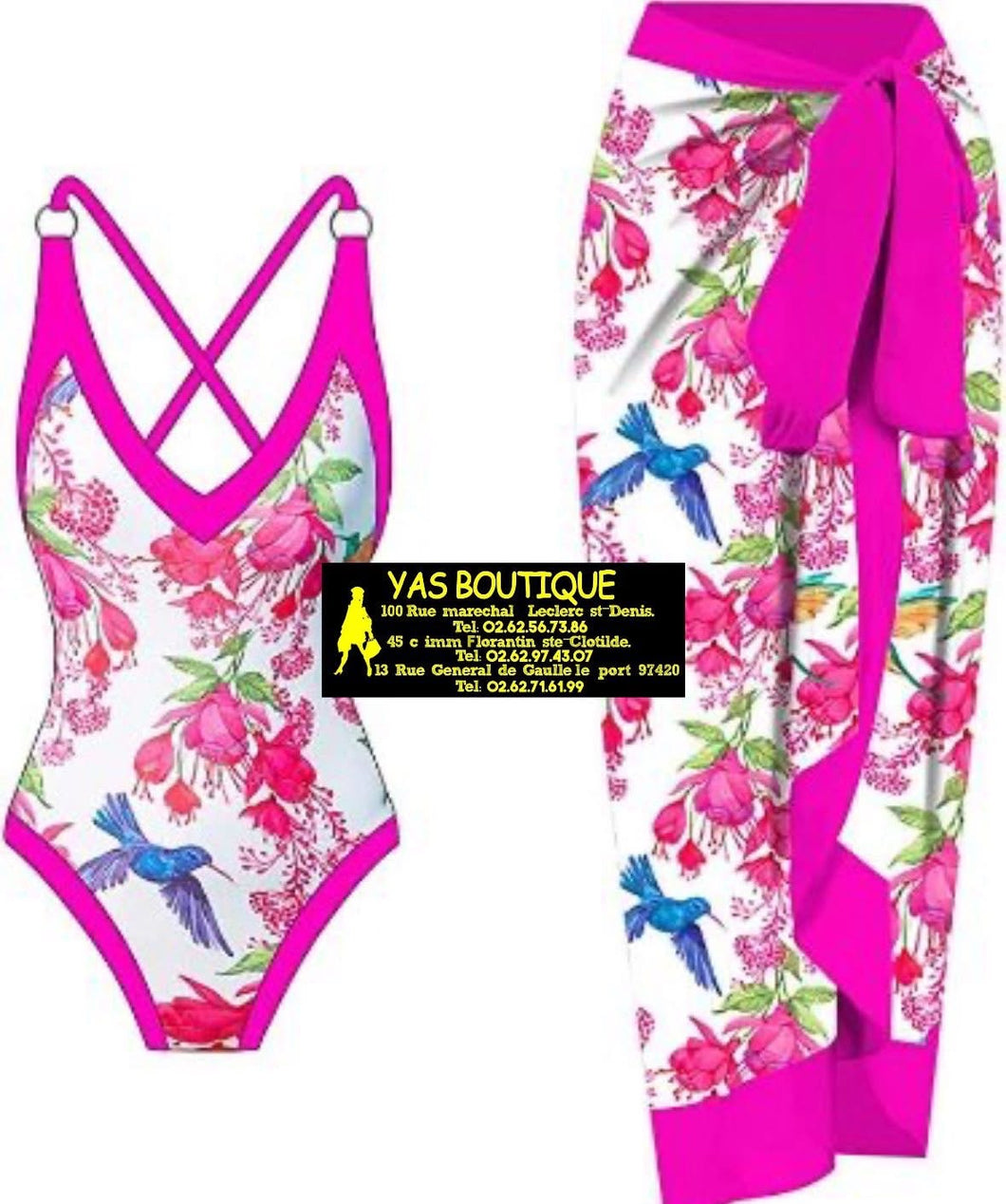 Maillot  avec paréo