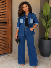 Charger l'image dans la galerie, Ensemble chemise et pantalon jeans
