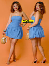 Charger l&#39;image dans la galerie, Robe jeans bouffante
