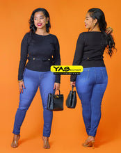 Charger l&#39;image dans la galerie, Pantalon jeans bleu
