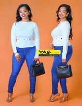 Charger l&#39;image dans la galerie, Pantalon jeans bleu
