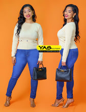 Charger l&#39;image dans la galerie, Pantalon jeans bleu
