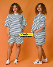 Charger l&#39;image dans la galerie, Ensemble short rayé
